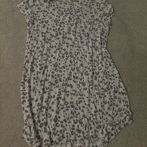Soma Cool Nights Leopard Print Tshirt Nightgown